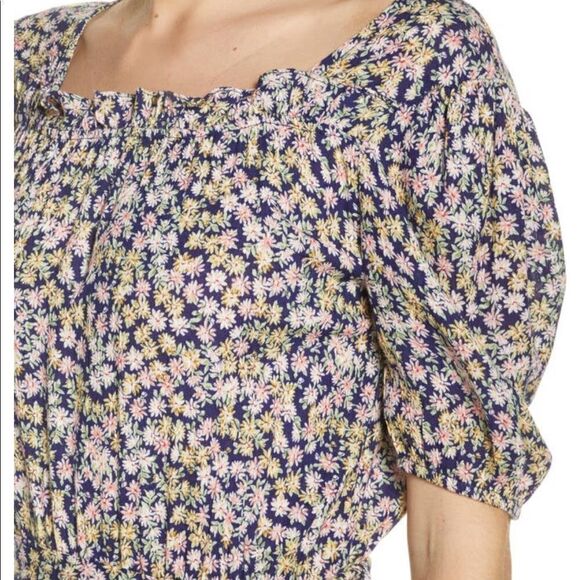 Fraiche by J Jami floral print tiered rayon midi dress size M, NWT - Picture 6 of 13